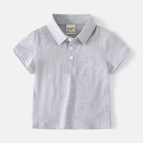 Boys Pique Polo Shirts Short Sleeve School Uniform Dress Shirt Cotton Solid Basic Tees Toddler Boys Athletic Golf in Saudi Arabia