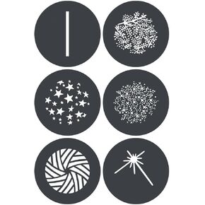 Godox GP-GS3 GOBO Set for MG1200Bi Spotlight Mount (6-Pack)