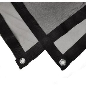 8'x8' 2.4x2.4m Black Single Net Scrims/Overhead Butterfly, with One Seam