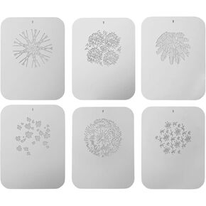 6pcs/Set Gobos Graphics Cards Metal Plates with Hollow Patterns for Optical Snoot Conical Focalize Condenser Art Special Effe Shaped Beam Photography Accessories