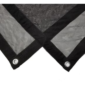8'x8' 2.4x2.4m Black Double Net Scrims/Overhead Butterfly, with One Seam