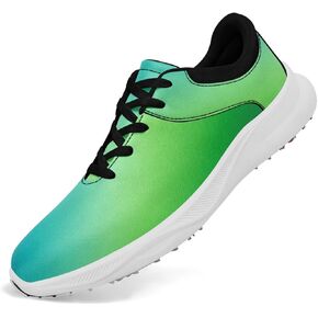 Spikeless Gradient Golf Shoes for Men & Women – Lightweight Waterproof Athletic Sneakers with Air Vent for Golf & Outdoor Sports