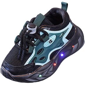 Kids Light-Up Sneakers Flashing Sports Shoes Fashion Glowing Trainer Luminous Running Athletic Shoes for Boy Girl