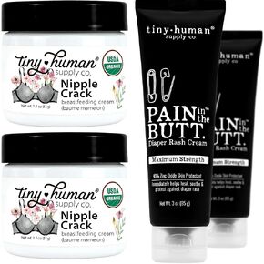 Nipple Crack & Pain in the Butt MAX Diaper Rash Cream (2PKS)
