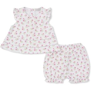 Kissy Kissy Baby Girls Infant Rosy Roses Print Sunsuit Set