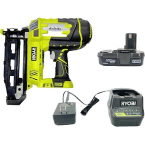 Ryobi 18V One+ Air Air Gauge 16/4in-2-1/2in cordless Finish Nailer P325-Battery & Charger متضمن (متجدد)