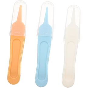 SUPVOX 3pcs Cleaning Clip Safe Nose Tweezers for Boy Girl Design for Easy Ear Nose and Navel Care Durable Tool for Boys