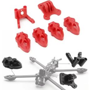 1pcs 3D Printed Printing TPU Parts Camera Mounting/Antenna/Motor Mounting Base for FPV Mark4 HD 5/6/7/8/9inch Drone Frame (black)