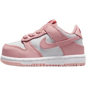 Nike Dunk Low Baby/Toddler Shoes (HV0929-100, White/Pomegranate/Pink Glaze)