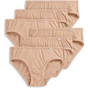 Jockey Women's Underwear Elance Bikini - 6 Pack, Grey Heather/Charcoal Heather/Black, 7 in Kuwait