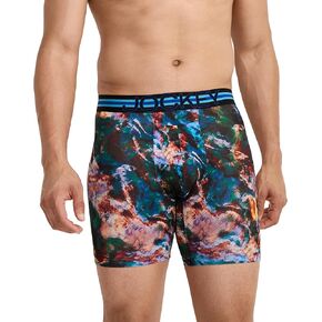 Jockey Men's Underwear Sport Stability Pouch Microfiber 6" Boxer Brief