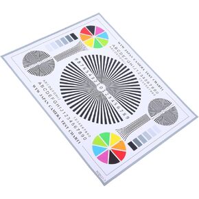 Uonlytech Lens Test Chart Color Calibration Tool for CCTV Indoor Outdoor Use Focus Alignment Card for Camera Setup Lens Calibration User Friendly Durable Design for Precise Image Evaluation