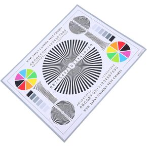 Angoily Camera Lens Test Chart Calibration Tool Color Wheel Card for CCTV Installation Sturdy Design for Indoor Outdoor Use Focus Alignment Guide for Technicians