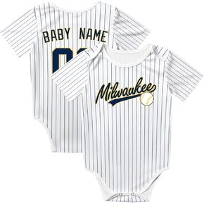 Krede Baby Cloths Usisex Bodysuit شخصية مخصصة اسم الطفل رقم اسم Boy Girl