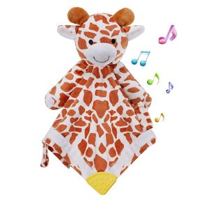 BEREST Baby Sound Sleep Soother, White Noise and Lullaby Heartbeat Infant Sleeping Aid with Cry Sensor at Nap Time Routine, Awesome Boys & Girls Gift Portable Plush Toddler Snuggle Toy (Giraffe)