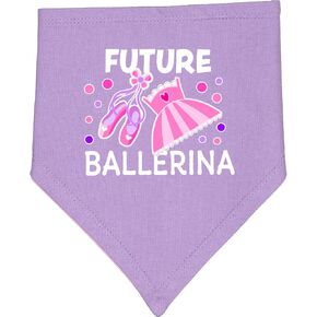 inktastic Future Ballerina with Ballet Shoes and Tutu Baby Bandana Bib