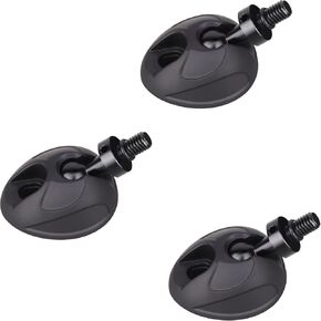 INNOREL Universal Tripod Feet Pad RP60, Set of 3 Non Slip 60mm Diameter Tripod Monopod Rubber Feet with 3/8" Screw, Extra Stability and Flexible Angle 135 Degrees Rotating Monopod Leg Pad Replacement