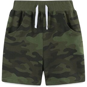 Toddler Baby Boys' Pull-on Cargo Shorts Jogger Elastic Shorts Summer Camouflage Active Pants with Pockets