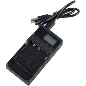 LCD Micro USB Battery Charger for Panasonic Lumix DMC-F2, DMC-F3 Digital Camera