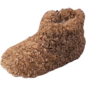 Baby Fleece Booties Unisex Cozy Soft Memory Foam Cute Warm Fuzzy House Slip On Booties Winter 1 Year Old Boy Clothes
