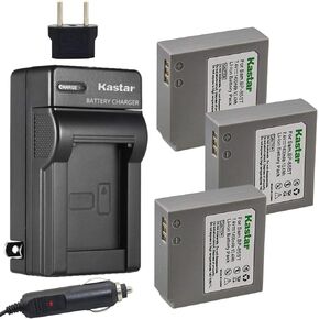 Kastar 3 Pack Battery +Charger for Samsung IA-BP85ST IA-BP85NF HMX-H100 HMX-H104 HMX-H105 HMX-H106 SC-HMX10 HMX20C SC-MX10 SC-MX20 SMX-F30 SMX-F33 SMX-F34 VP-HMX08 VP-HMX10 VP-MX10 VP-MX20 VP-MX25