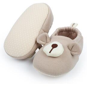 Baby Booties Newborn Shoes Infant Cotton Slippers Non-Slip Warm Ankle Boots for Boy Girl