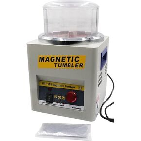 KT185 Magnetic Tumbler Jewelry Polisher Finishing Machine Equipment Polishing Machine Platinum Deburring For Beginnners DIY Use