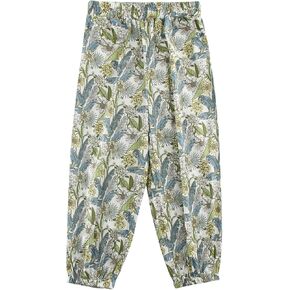 Girls Pants Baggy Cotton Pull Up Kids Harem Pants 2-10Y
