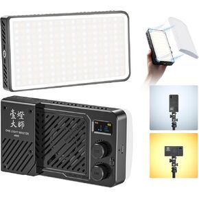 ULANZI LM-P40 Bi-Color LED Video Light, 2700-6500K 40W Portable Camera Light, 5000mAh Rechargeable Battery, 8 Scene Modes, Mini Studio Lighting for YouTube, Vlogging, Live Streaming, Photography