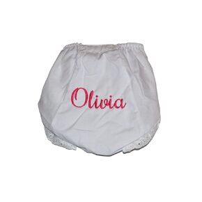 Pesonalize Baby Bloomers, Script First Name Diaper Cover