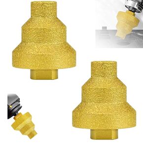 Effective Diamond Core Drill Bit, Diamond Finger Milling Bits Diamonds Holes Saw Stepped Pagoda Drill Bit 20-35-50mm Hole Expander, Hole Opener for Enlarging Grinding and Shaping (Silver, 1pcs)