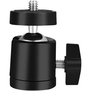 Aluminum Alloy Mini Swivel Ball Head Tripod Mount Fit for DSLR Cameras, 1 Piece