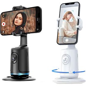 Newest Mini AI 360-degree Video Head Face Smart Recognition Tracking Gesture Operated Vlog Live Streaming Mobile Phone Holders