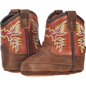 ARIAT Unisex Infant Lil Stompers Boot, Brown (Workhog), 3