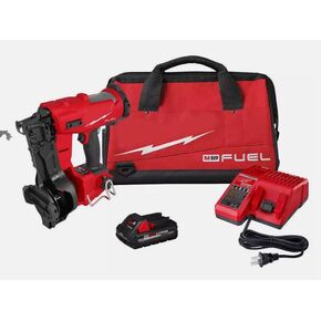 Fit For Milwaukee 2909-21 M18 FUEL 18V Cordless Li-Ion Coil Roofing Nailer Kit,Nailers & Staplers