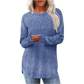 Tunic Pullover Fall Shirts Women Clothes Long Sleeve Shirt Woman Wear Fashion 2025 Trendy Travel Outfit Winter Tops in Saudi Arabia