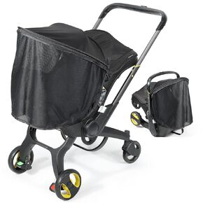 Orzbow Sunshade Extension Compatible with Doona Car Seat Stroller, Removable Stroller Sun Shade Cover for 360 Protection, Doona Accessories for Summer, Breathable & Stable, Easy to Install