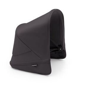 Bugaboo Donkey 5 Sun Canopy with UPF 50 Sun Protection Treatment and Peekaboo Panel, Midnight Black