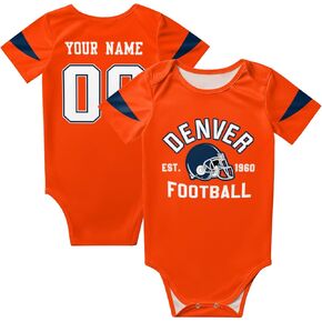 OAOANS Baby Clothes Personalized Newborn Infant Apparel Baby Clothing Custom Name Number Sports 0-24 Months Boy Girl Gifts