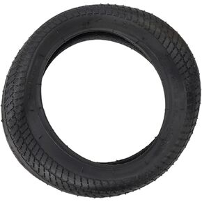 255X55 Three-Wheel Rubber Tire Inner Outer Tube For Baby Hand Push Stroller Pram Carriage Replacement Parts,Black 10X2.125 Inch(Tire)