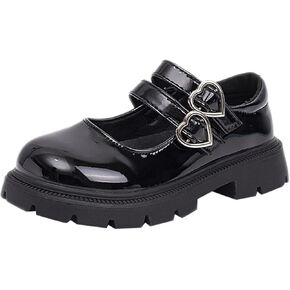 IWIHMIV Toddler Girl Dress Shoes Mary Jane Shoes Girl School Shoes Girls Bow Dress Shoes Princess Wedding Flower Girls Shoes