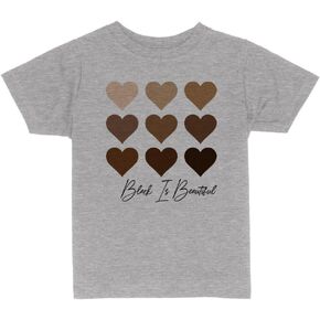Hearts Black is Beautiful Toddler Kids T-Shirt
