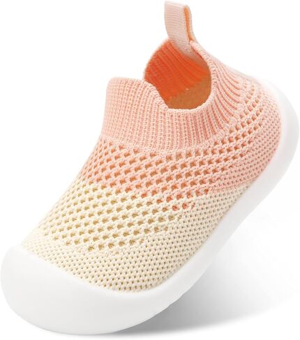 أحذية الأطفال الأولاد الفتيات الفتيات التنفسات شبكة أول أحذية المشي أطفال خفيفة الوزن زلة على أحذية رياضية قطنية داخلية على الأرض in Kuwait