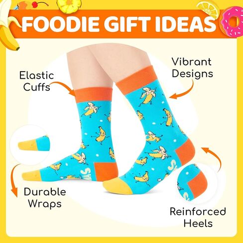 Zmart Funny Lemon Gifts for Lemon Lovers, Positive Lemon Theme Gifts for Him Her, Novelty Lemon Socks Women Men Green in Saudi Arabia