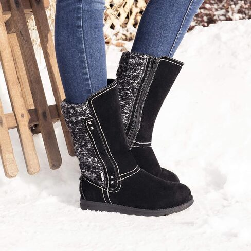 MUK LUKS Women's Stacy Boots - Ebony in Saudi Arabia