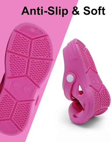 صندل كلوج للحديقة للاولاد والبنات من كيوبوفلاي، صندل مائي سهل الارتداء للاستخدام في الاماكن المغلقة والمفتوحة (للاطفال الصغار/الاطفال الكبار) in Kuwait