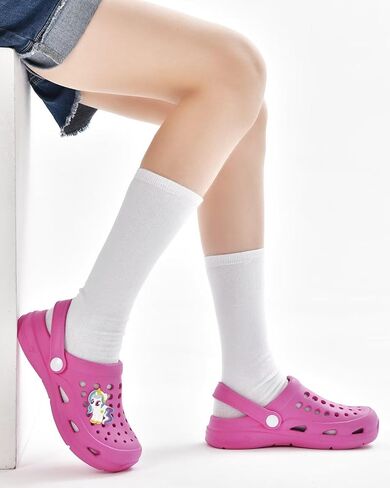 صندل كلوج للحديقة للاولاد والبنات من كيوبوفلاي، صندل مائي سهل الارتداء للاستخدام في الاماكن المغلقة والمفتوحة (للاطفال الصغار/الاطفال الكبار) in Kuwait