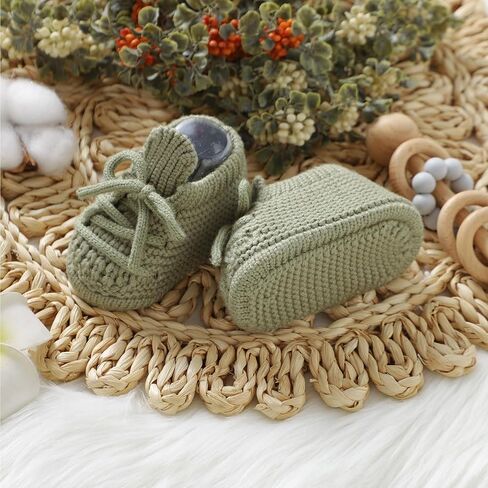 Baby Booties Newborn First Walks Shoes Cozy Warm Knit Soft Booties for Infant Boy Girl in Kuwait