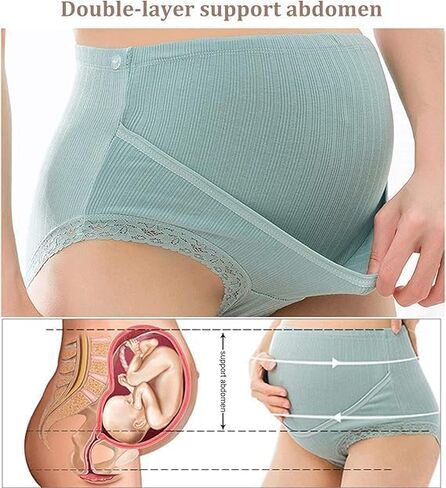 ملابس الهالة الأمومة الداخلية ، Aura Pure Comfort Cotton سراويل داخلية ، حمل داخلي للحمل الداخلي للسيدات. in Saudi Arabia