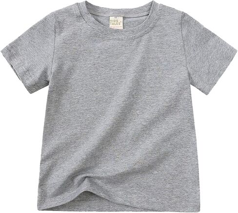 Baby Solid Color Short Sleeve Basic T Shirt Toddler Boys Girls Kids Summer Shirts Base Top Undershirts Clothes in Kuwait